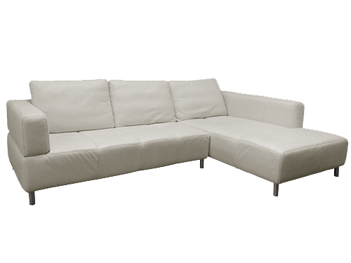 L Shape Sofa (Leather) (Used)