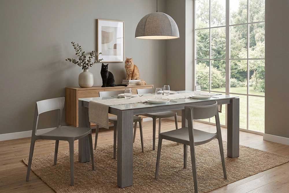 Dining Table with 4 chairs (Used)