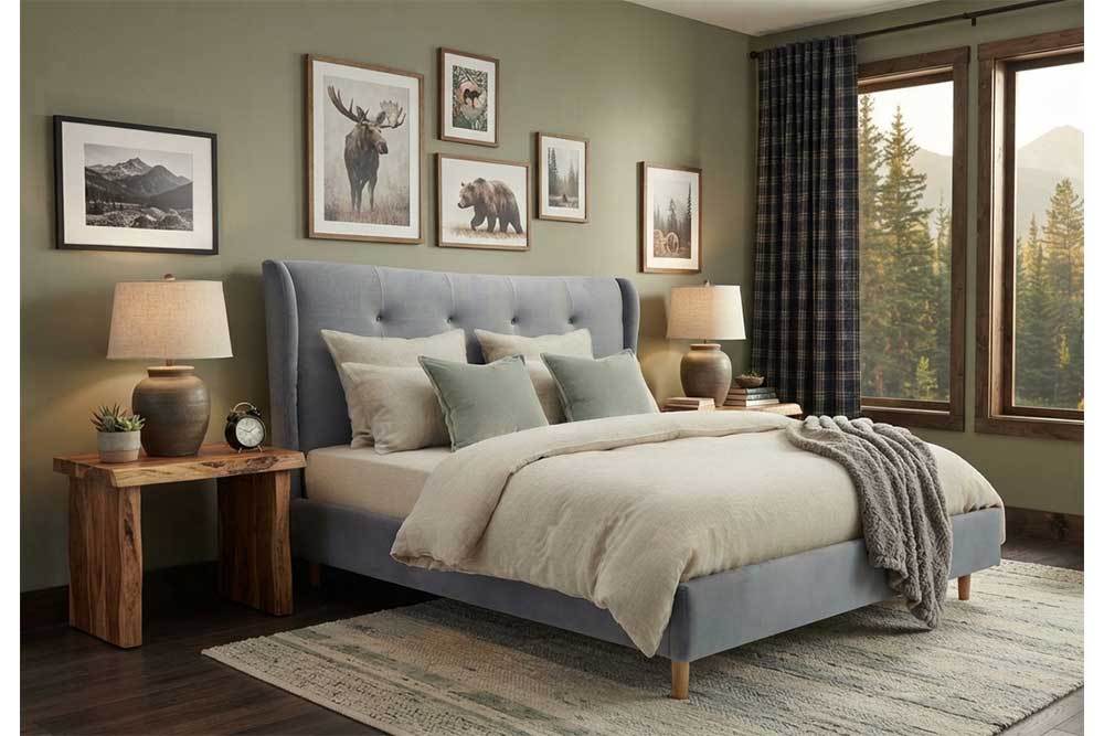 King-Size Bed w/Mattress (1matt.) (New)