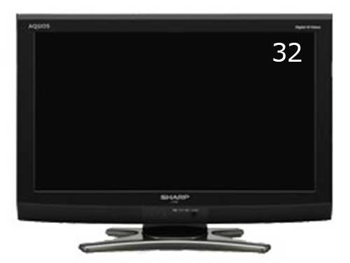 32インチTV 国内用 (中古)